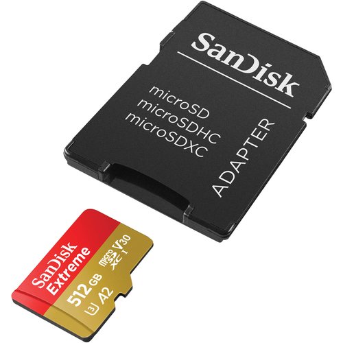 512GB EXTREME USD 190/130MB/S C10 UHS U3 V30 A2
