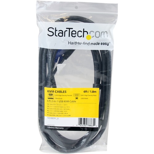 6FT USB VGA KVM CABLE KVM CONSOLE USB VGA VIDEO CORD