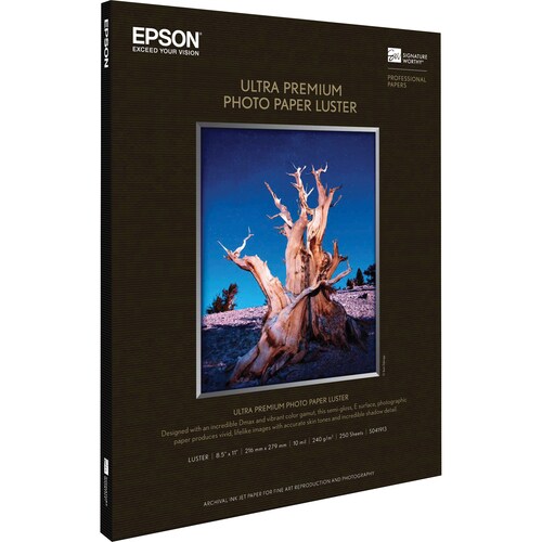 PREMIUM LUSTER PHOTO PAPER 8.5X11 250 SHEETS