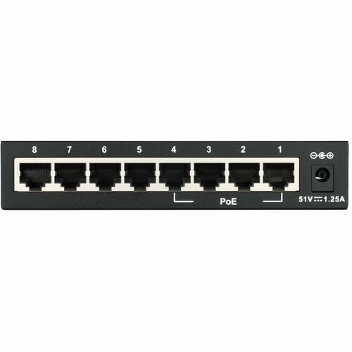 8-PORT UNMANAGED 10/100 SWITCH 4 802.3AF POE PORTS