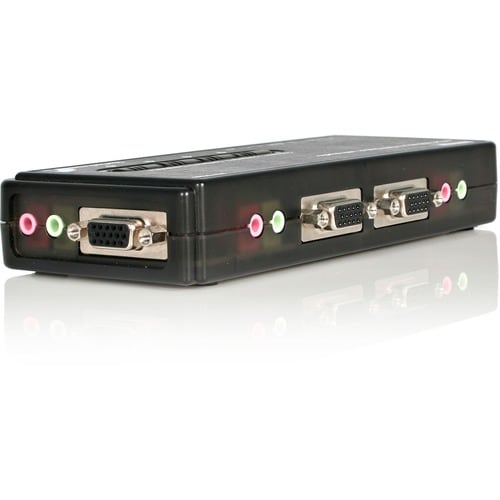 4 PORT USB VGA KVM SWITCH KVM SWITCH KIT CABLES AUDIO VIDEO