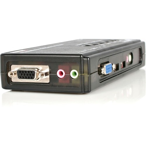 4 PORT USB VGA KVM SWITCH KVM SWITCH KIT CABLES AUDIO VIDEO