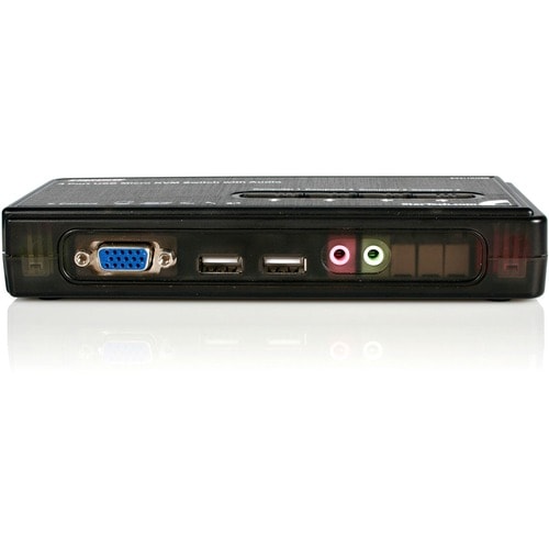 4 PORT USB VGA KVM SWITCH KVM SWITCH KIT CABLES AUDIO VIDEO