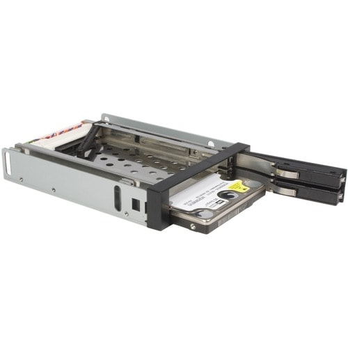 HARD DRIVE BAY MOBILE RACK DUAL 2.5IN SATA HDD SSD HOT SWAP