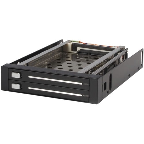HARD DRIVE BAY MOBILE RACK DUAL 2.5IN SATA HDD SSD HOT SWAP