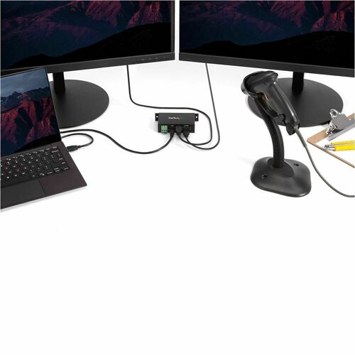 4 PORT USB 2.0 HUB METAL TAA INDUSTRIAL MOUNTABLE HEAVY DUTY