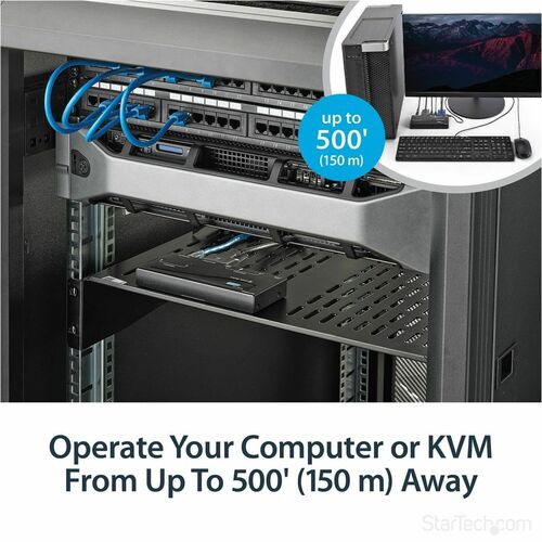 USB VGA KVM CONSOLE EXTENDER OVER CAT5 UTP W/ CABLES