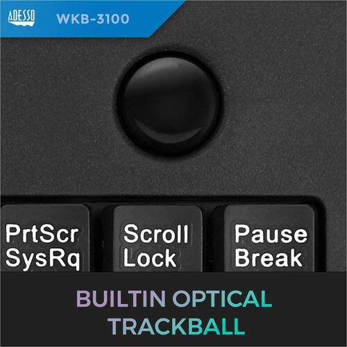 WIRELES MINI TRACKBALL KEYBOARD OPTICAL TRACBALL FOR NAVIGATION