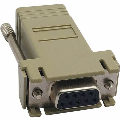 RJ45-F MODULAR SERIAL ADAPTER DB9-F STRAIGHT THROUGH WIRING