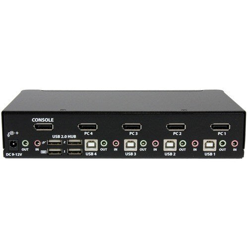 4 PORT DISPLAYPORT KVM SWITCH USB AUDIO DP RACKMOUNT KVM SWITCH