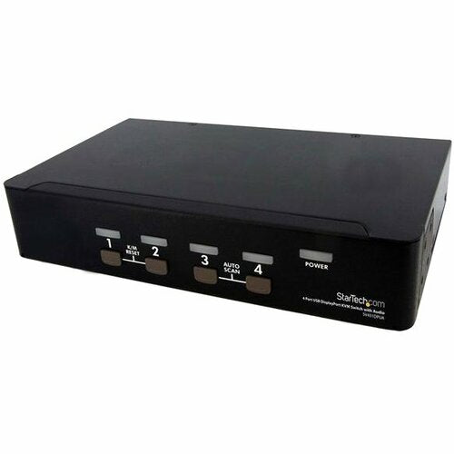 4 PORT DISPLAYPORT KVM SWITCH USB AUDIO DP RACKMOUNT KVM SWITCH