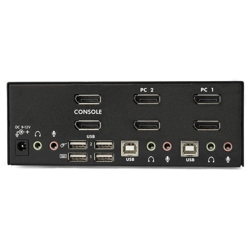 2 PORT DUAL MONITOR DISPLAYPORT KVM SWITCH TWO DISPLAYS DP KVM