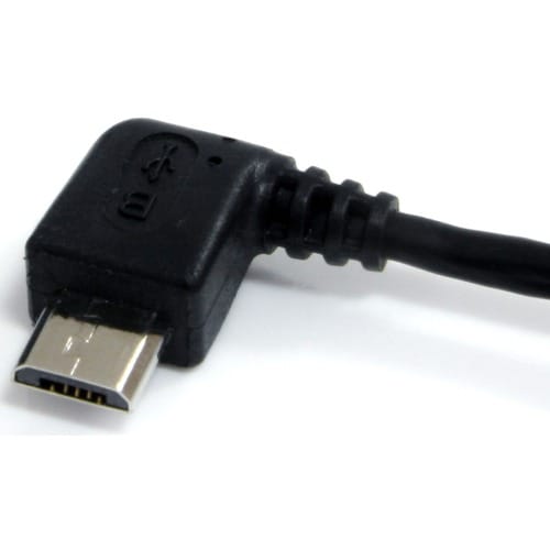 LEFT ANGLE MICRO USB CABLE 6FT ANGLED MICRO USB CHARGING CABLE