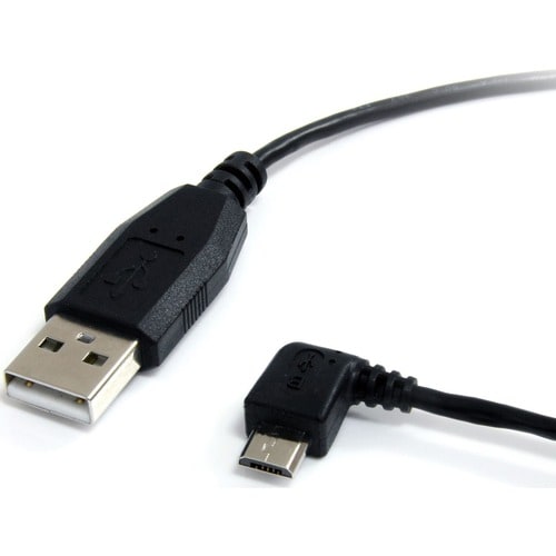 LEFT ANGLE MICRO USB CABLE 6FT ANGLED MICRO USB CHARGING CABLE