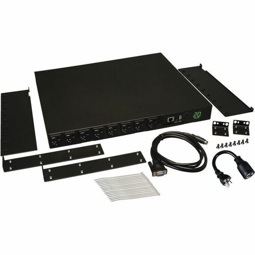 PDU SWITHCED 1.9KW 120V 20A 1U 16 5-15/20R L5-20P/5-20P 12FT CORD