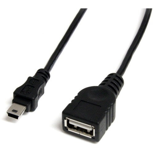 1FT USB A TO MINI USB CABLE USB A FEMALE TO MINI B MALE CABLE