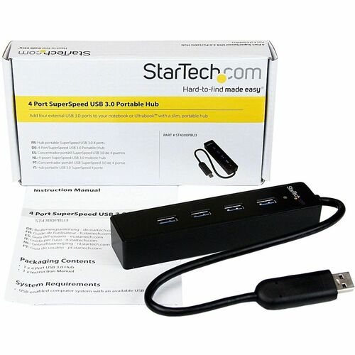 4 PORT USB 3.0 HUB MINI LAPTOP USB SPLITTER USB HUB ADAPTER