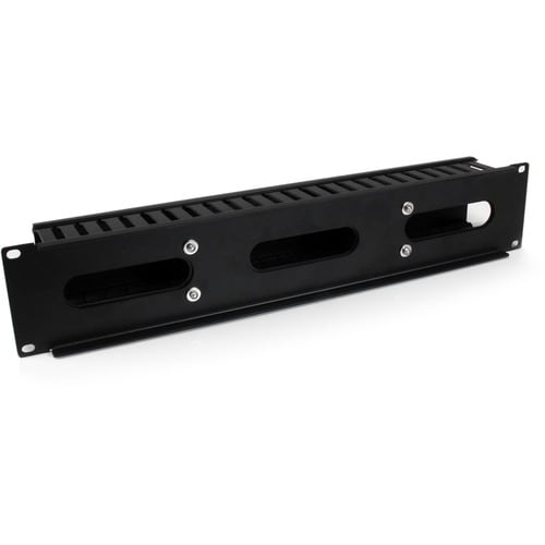 SERVER RACK CABLE MANAGEMENT 2U HORIZONTAL SLOTTED FINGER DUCT