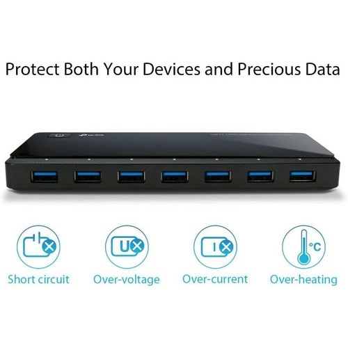 UNKETA 7PORT USB 3.0 HUB 2 POWER 12V/4A POWER ADAPTER INCLUDED