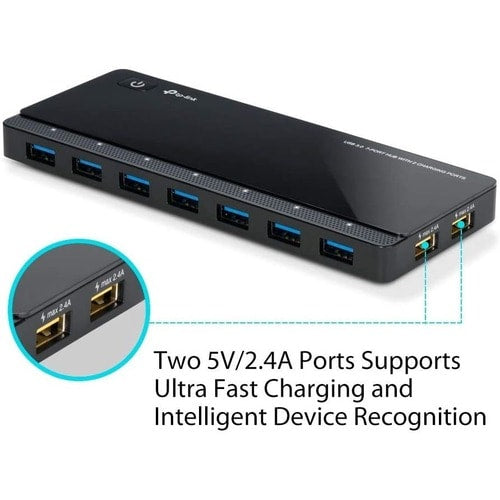 UNKETA 7PORT USB 3.0 HUB 2 POWER 12V/4A POWER ADAPTER INCLUDED