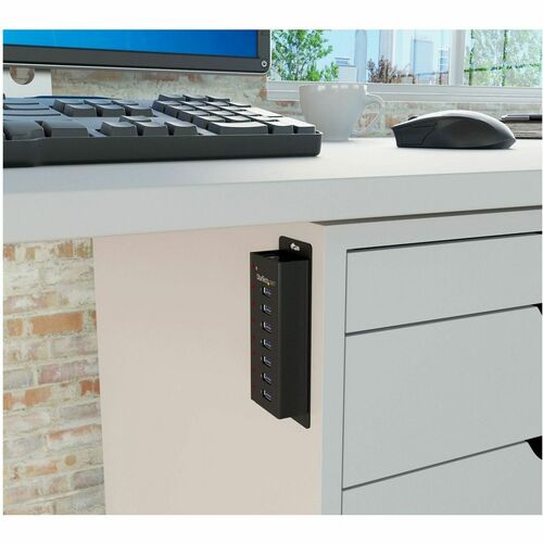 7 PORT USB 3.0 HUB METAL TAA POWERED MOUNTABLE USB SPLITTER HUB