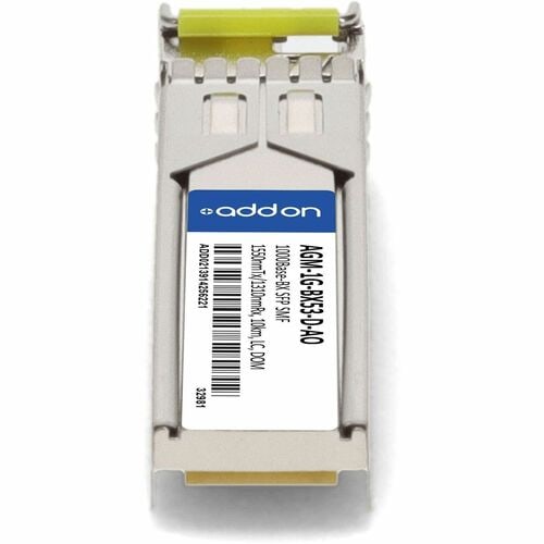 NETGEAR SFP 10KM BX LC XCVR COMPAT TAA XCVR 1-GIG BIDI DOM LC