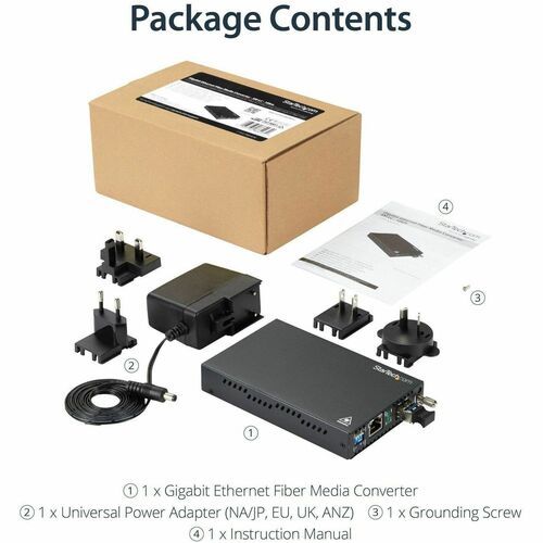 GIGABIT ETHERNET FIBER MEDIA CONVERTER GBE COPPER TO SM FIBER