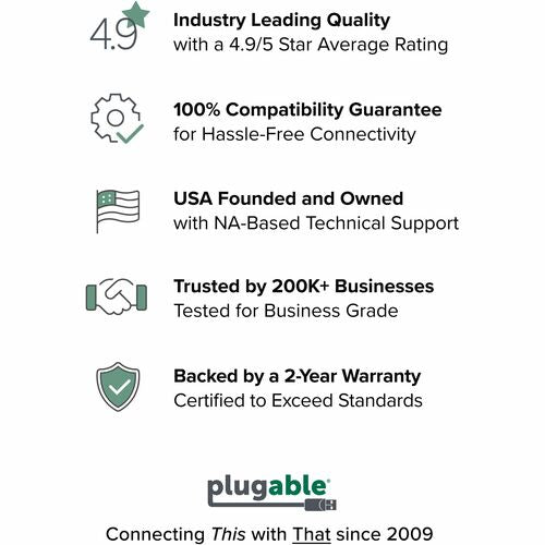 PLUGABLE USBC-C100 10 GBPS USB C TO USB C CABLE