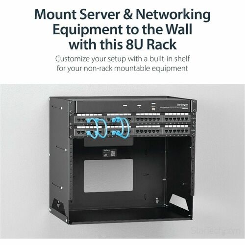 8U WALL MOUNT PATCH PANEL RACK SERVER EQUIPMENT NETWORK RACK SHELF