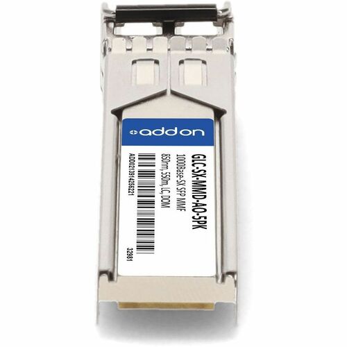 5PK CISCO SFP 550M GLC-SX-MMD COMPAT TAA XCVR 1GB SX MMF 850NM LC