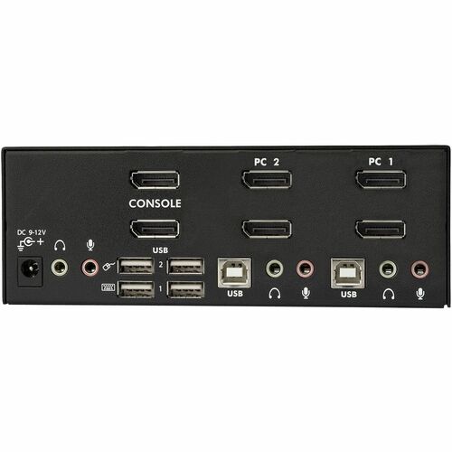 2 PORT DUAL MONITOR DISPLAYPORT KVM SWITCH TWO DISPLAYS DP KVM