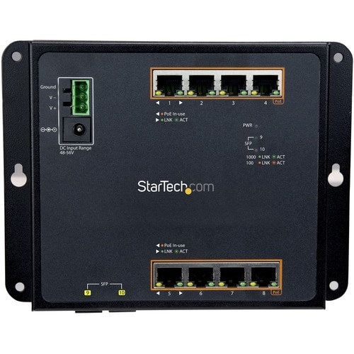 8 PORT GIGABIT ETHERNET SWITCH MOUNTABLE INDUSTRIAL MANAGED SWITCH