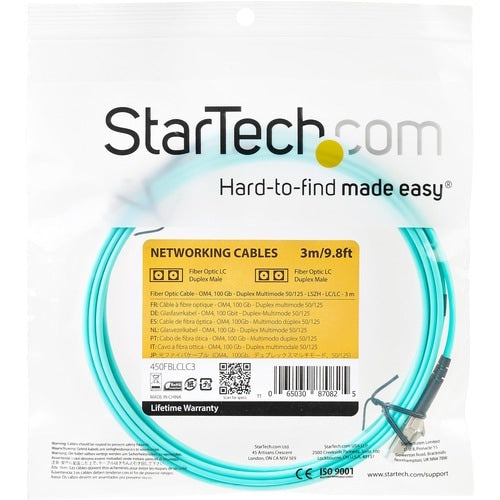 3M MULTIMODE FIBER OPTIC CABLE OM3 LC/LC 50/125 LSZH FIBER CABLE