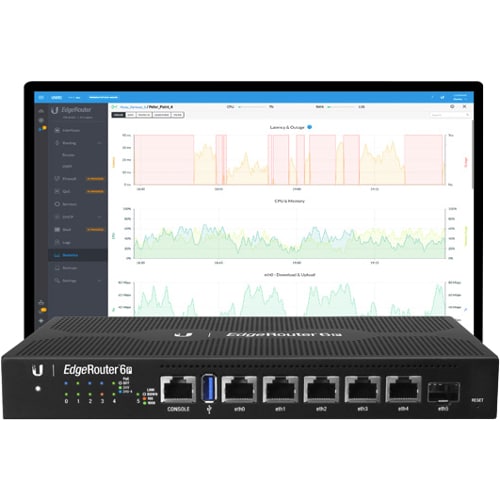 EDGEROUTER 6-PORT WITH POE -