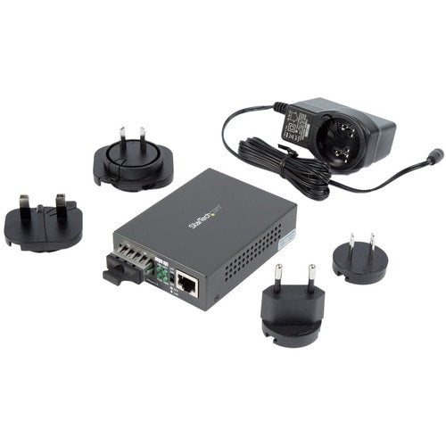 MULTIMODE FIBER MEDIA CONVERTER COPPER TO GIGABIT ETHERNET FIBER SC