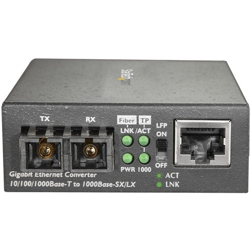GIGABIT ETHERNET FIBER MEDIA CONVERTER GBE COPPER TO SM FIBER