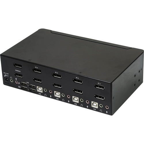 4 PORT DUAL MONITOR DISPLAYPORT KVM SWITCH TWO DISPLAYS DP KVM