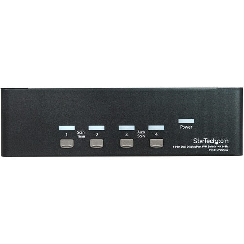 4 PORT DUAL MONITOR DISPLAYPORT KVM SWITCH TWO DISPLAYS DP KVM