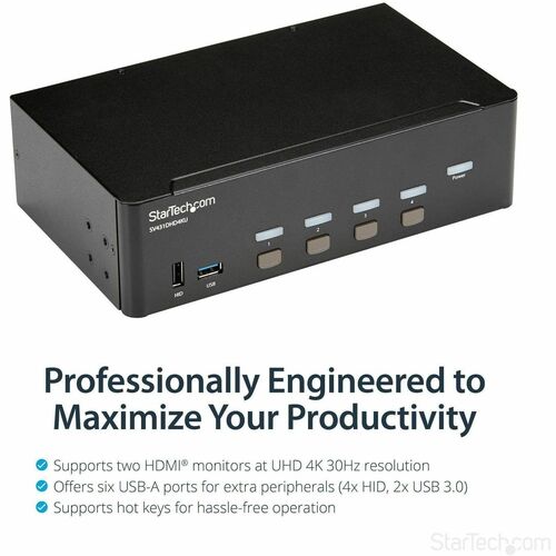 4 PORT HDMI KVM SWITCH 4K USB AUDIO HDMI KVM SWITCH