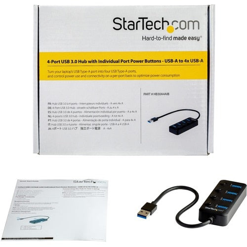 4 PORT USB 3.0 HUB MINI LAPTOP USB EXPANSION HUB - USB SPLITTER