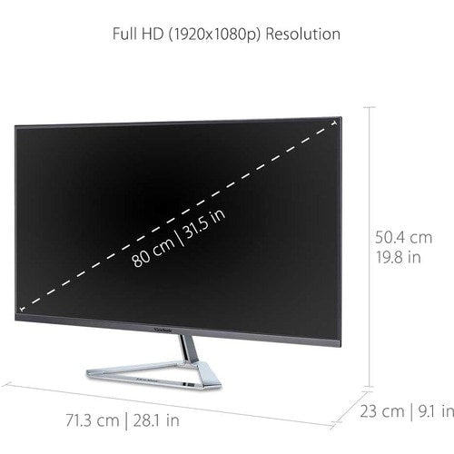 32 1080P IPS MONITOR HDMI DISPLAYPORT VGA DUAL SPEAKERS