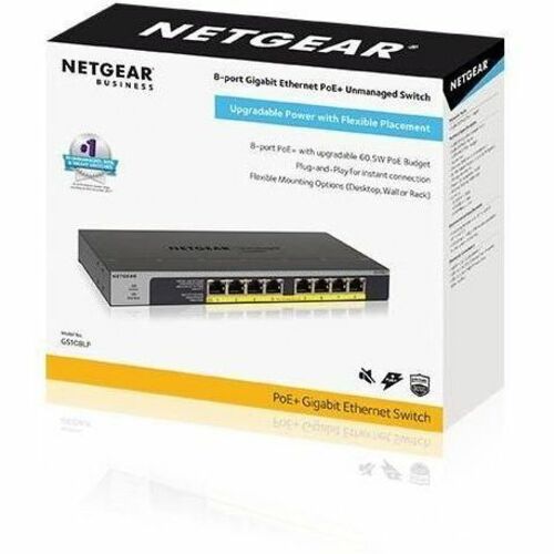 8PORT GIGABIT ETHERNET POE+ UNMANAGED SWITCH