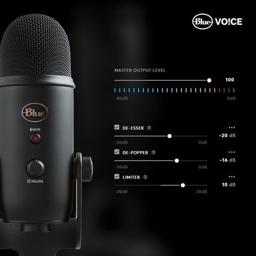 BLUE YETI USB MIC-BLACKOUT YETI