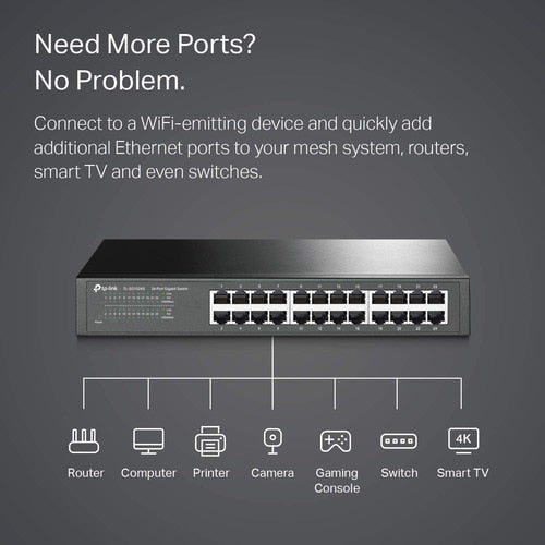 24PORT GIGABIT DESKTOP/RACKMOUNT SWITCH
