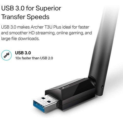 AC1300 HIGH GAIN WRLS DUAL BAND USB ADAPTER