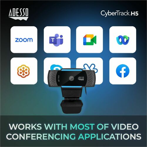 1080P HD USB WEBCAM WITH DUAL BUILT-IN MIC PRIVACY COVER