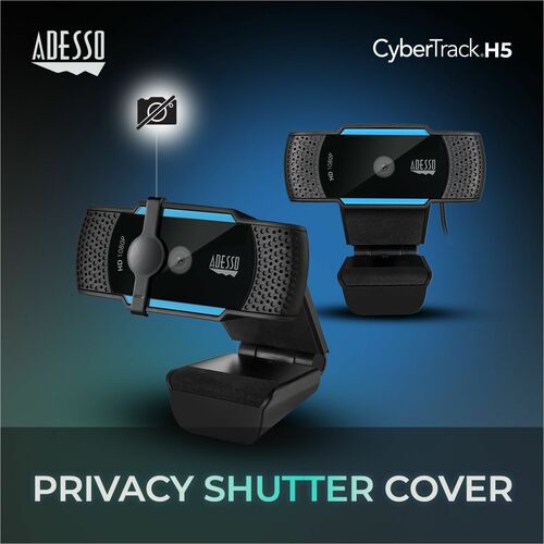 1080P HD USB WEBCAM WITH DUAL BUILT-IN MIC PRIVACY COVER