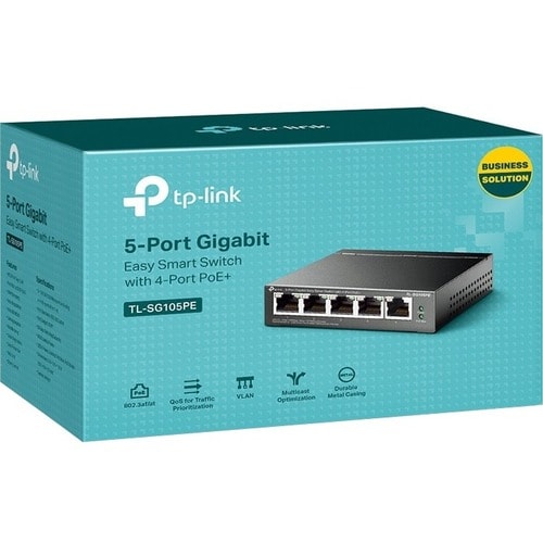 5PORT GIGABIT EASY SMART SWITCH WITH 4-PORT POE+