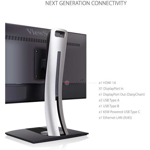27IN QUAD HD MONITOR SRGB COLOR ACCURATE WITH USB-C 2560X1440
