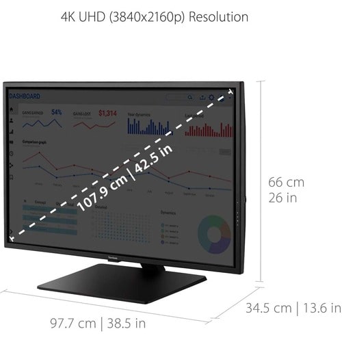 43IN 4K ULTRA HD MVA MONITOR HDMI DISPLAYPORT 3840 X 2160